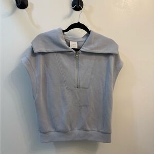 VARLEY short sleeve sweatshirt with collar